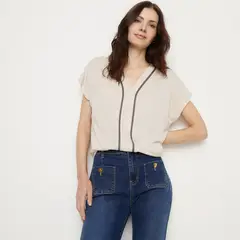 APOLOGY - Polera Manga Corta Mujer