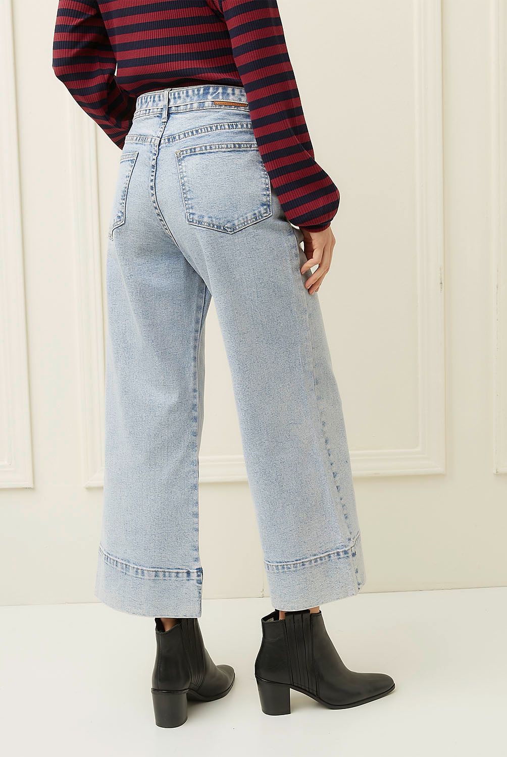BASEMENT - Jeans Culotte Tiro Alto Mujer Basement