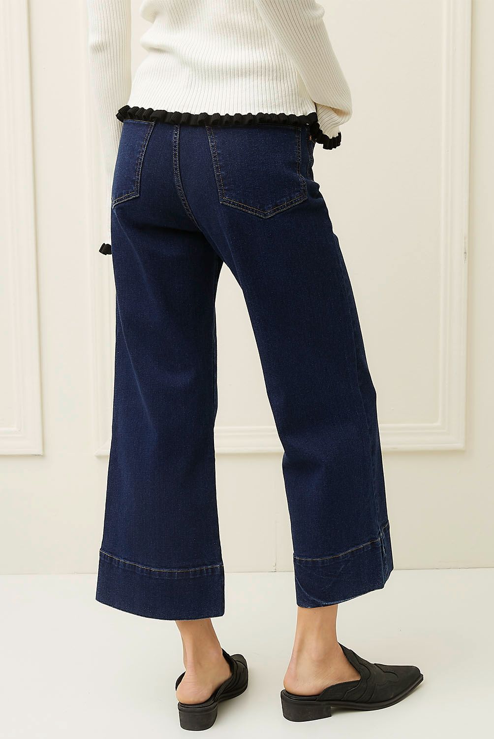 BASEMENT - Jeans Culotte Tiro Alto Mujer Basement