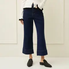 BASEMENT - Jeans Culotte Tiro Alto Mujer