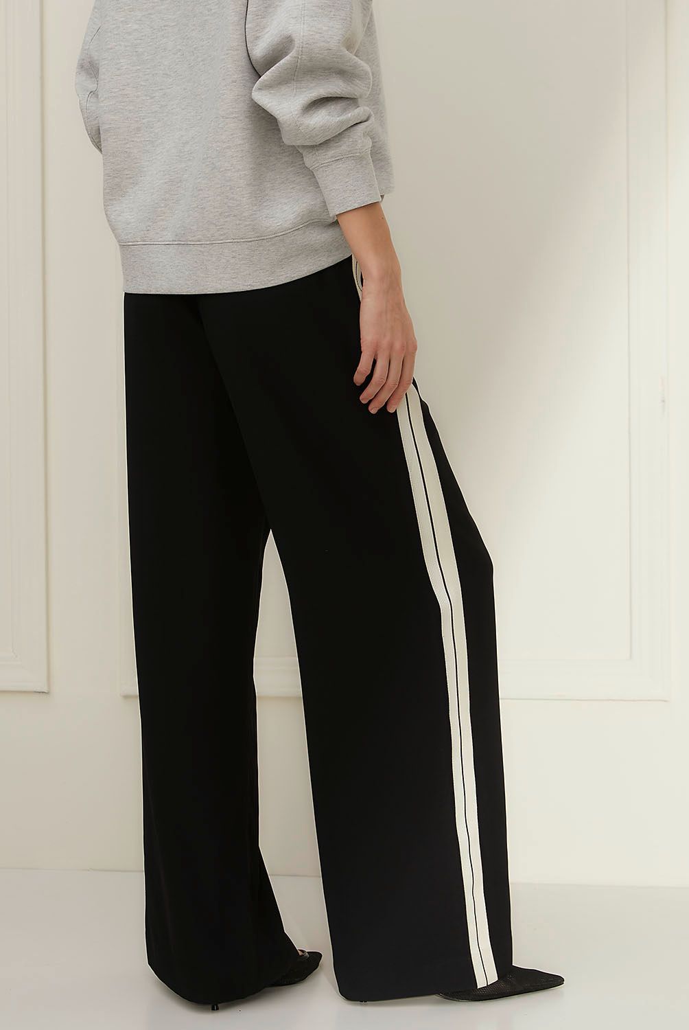 BASEMENT - Pantalón Wide Leg Tiro Alto Mujer Basement
