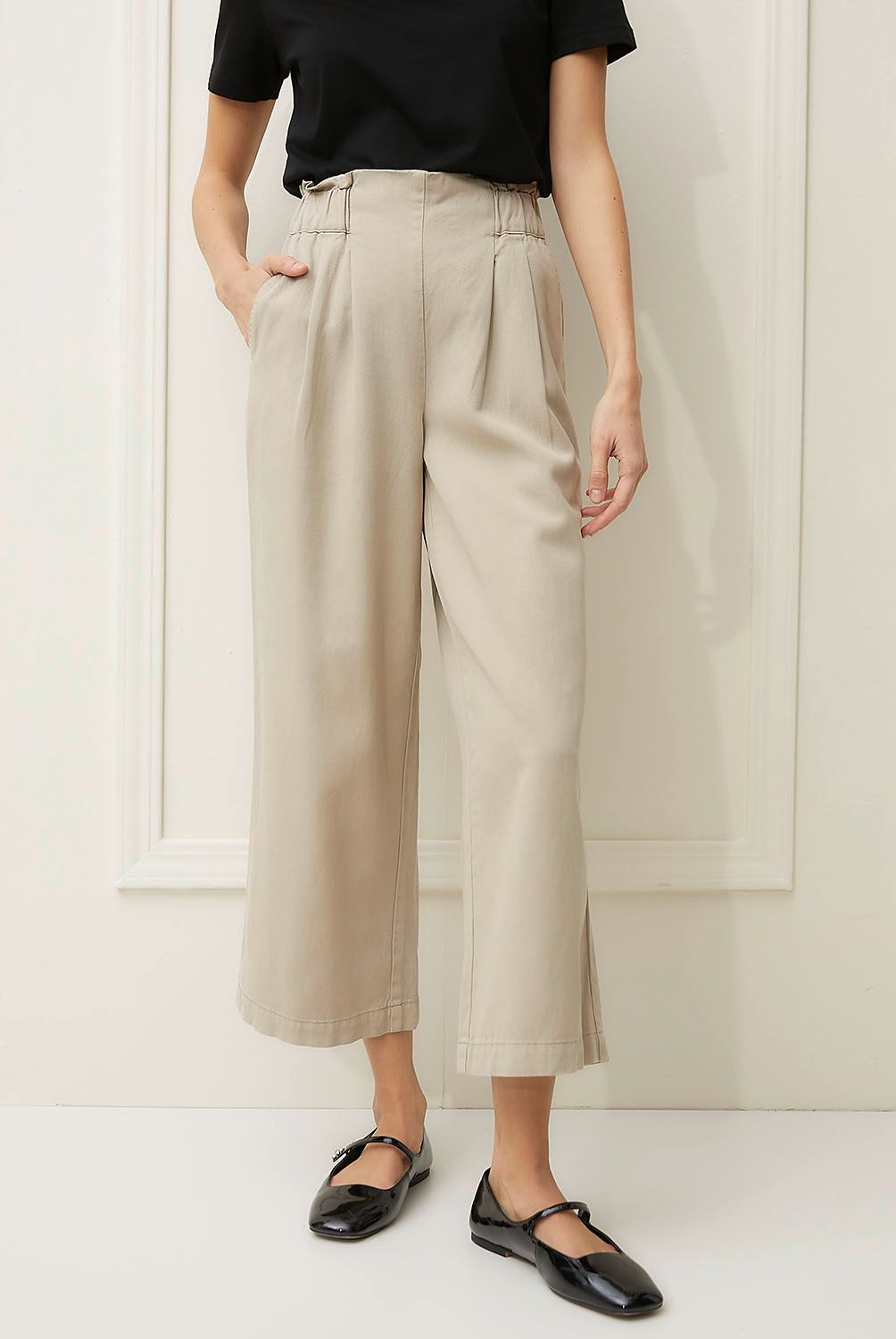 BASEMENT - Jeans Culotte Tiro Medio Mujer Basement