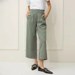 BASEMENT - Jeans Culotte Tiro Medio Mujer