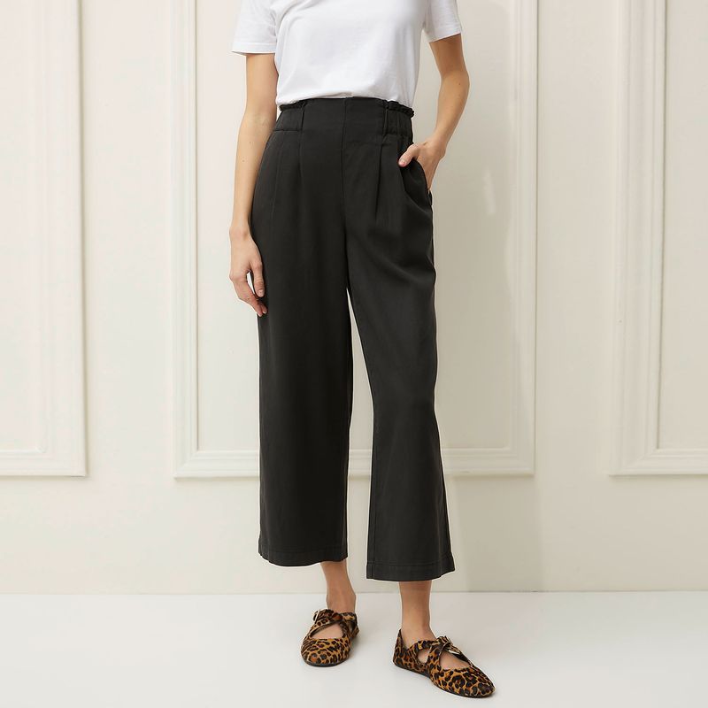 BASEMENT - Jeans Culotte Tiro Medio Mujer Basement