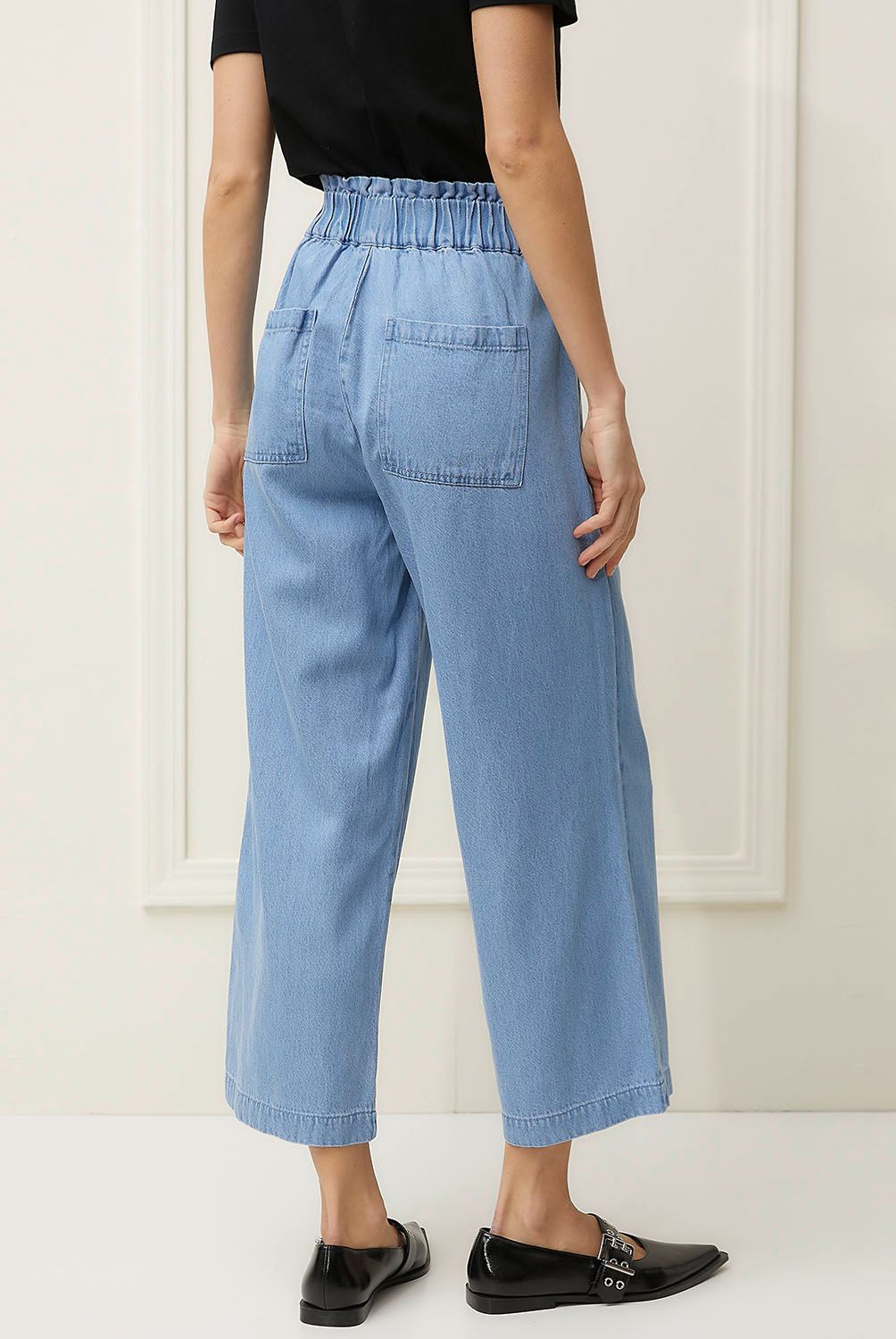 BASEMENT - Jeans Culotte Tiro Medio Mujer Basement