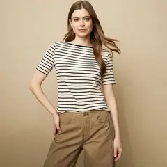 UNIVERSITY CLUB - Polera Manga Corta Algodón Mujer