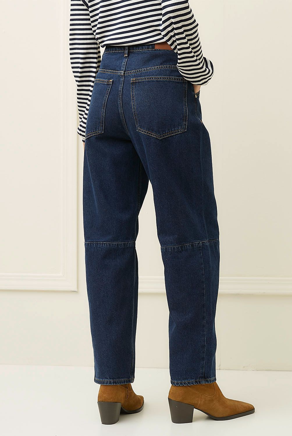 BASEMENT - Jeans Baggy Tiro Medio Mujer Basement