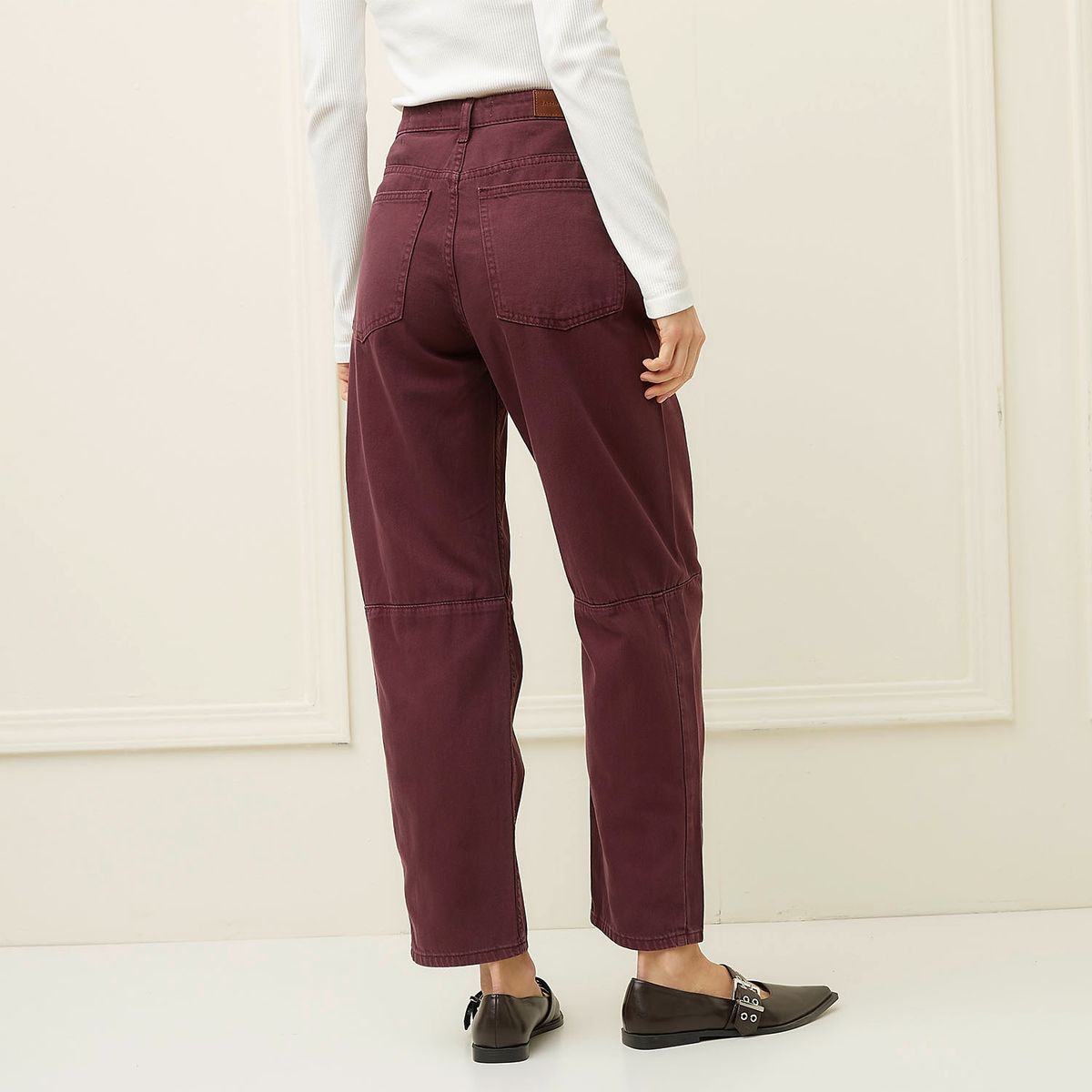 BASEMENT - Jeans Baggy Tiro Medio Mujer Basement