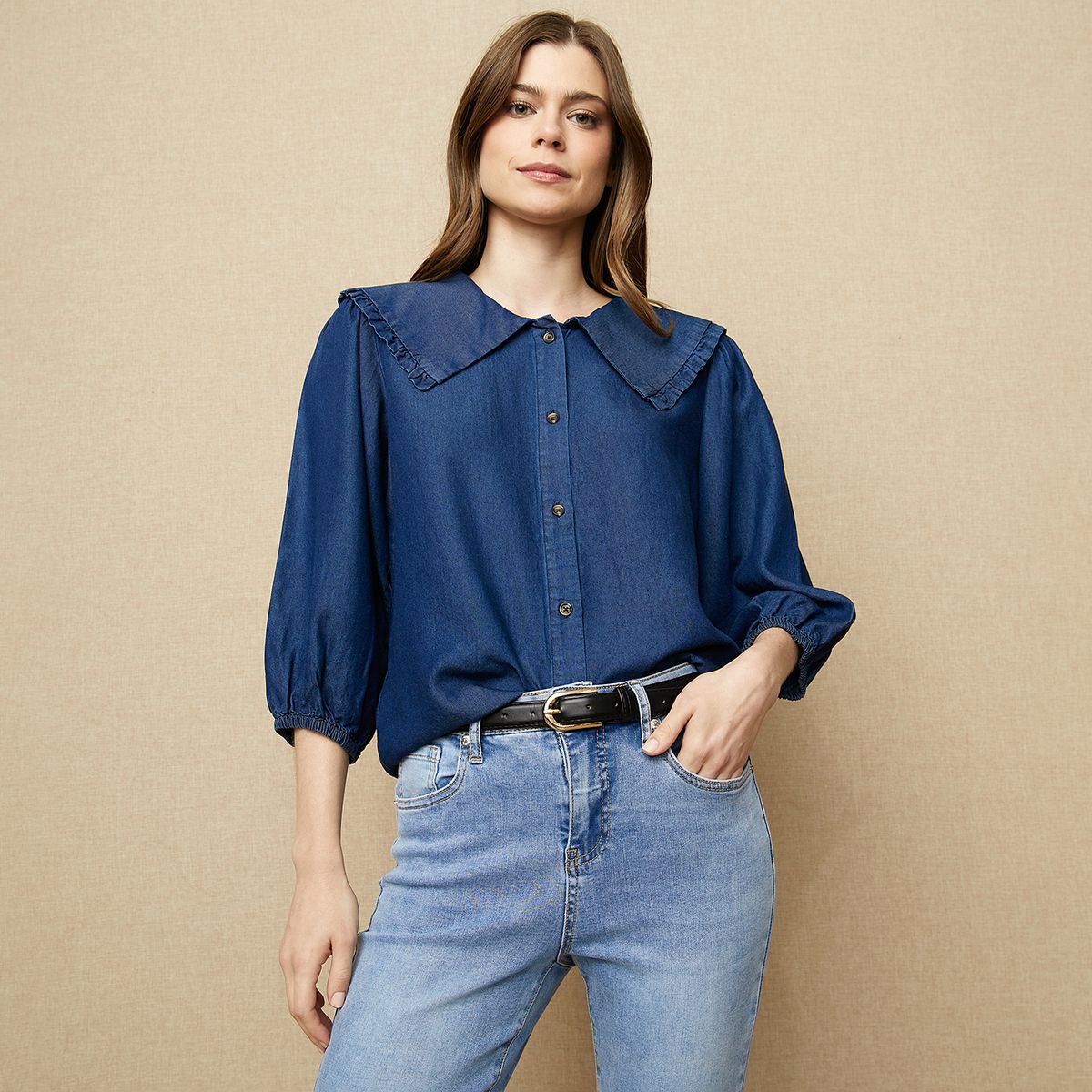 UNIVERSITY CLUB - Blusa Lyocell Mujer University Club