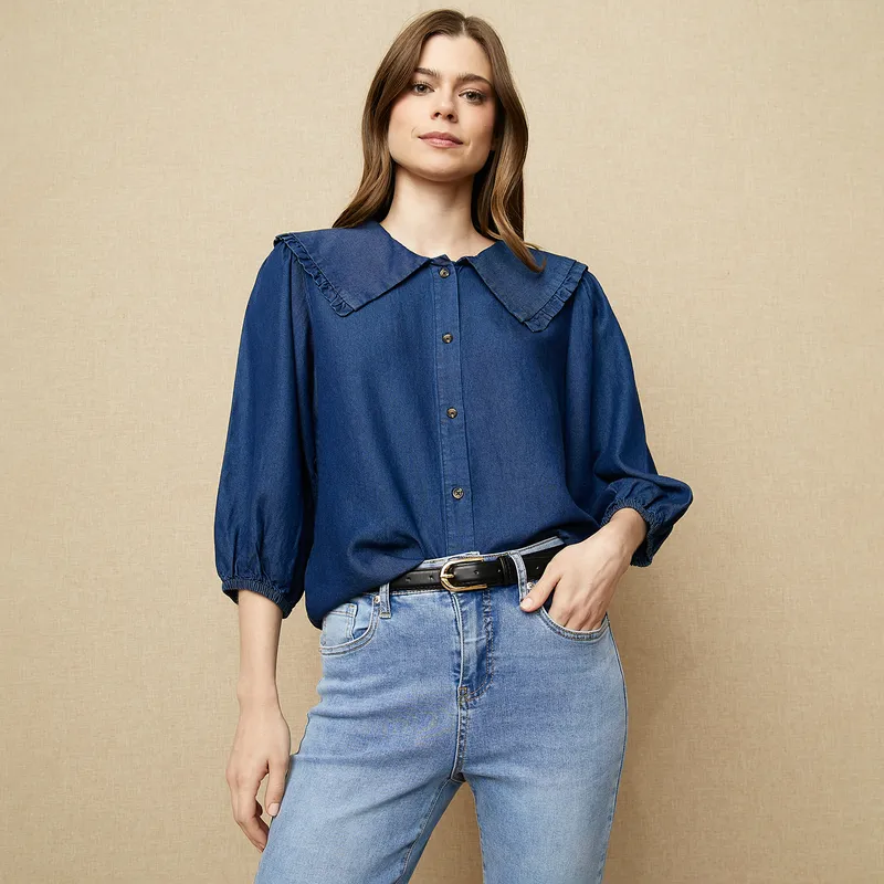 UNIVERSITY CLUB - Blusa Lyocell Mujer University Club