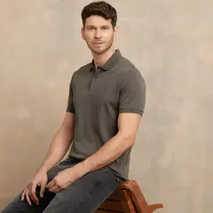 WOLF&HANK - Polera Manga Corta Cuello Polo Algodón Hombre