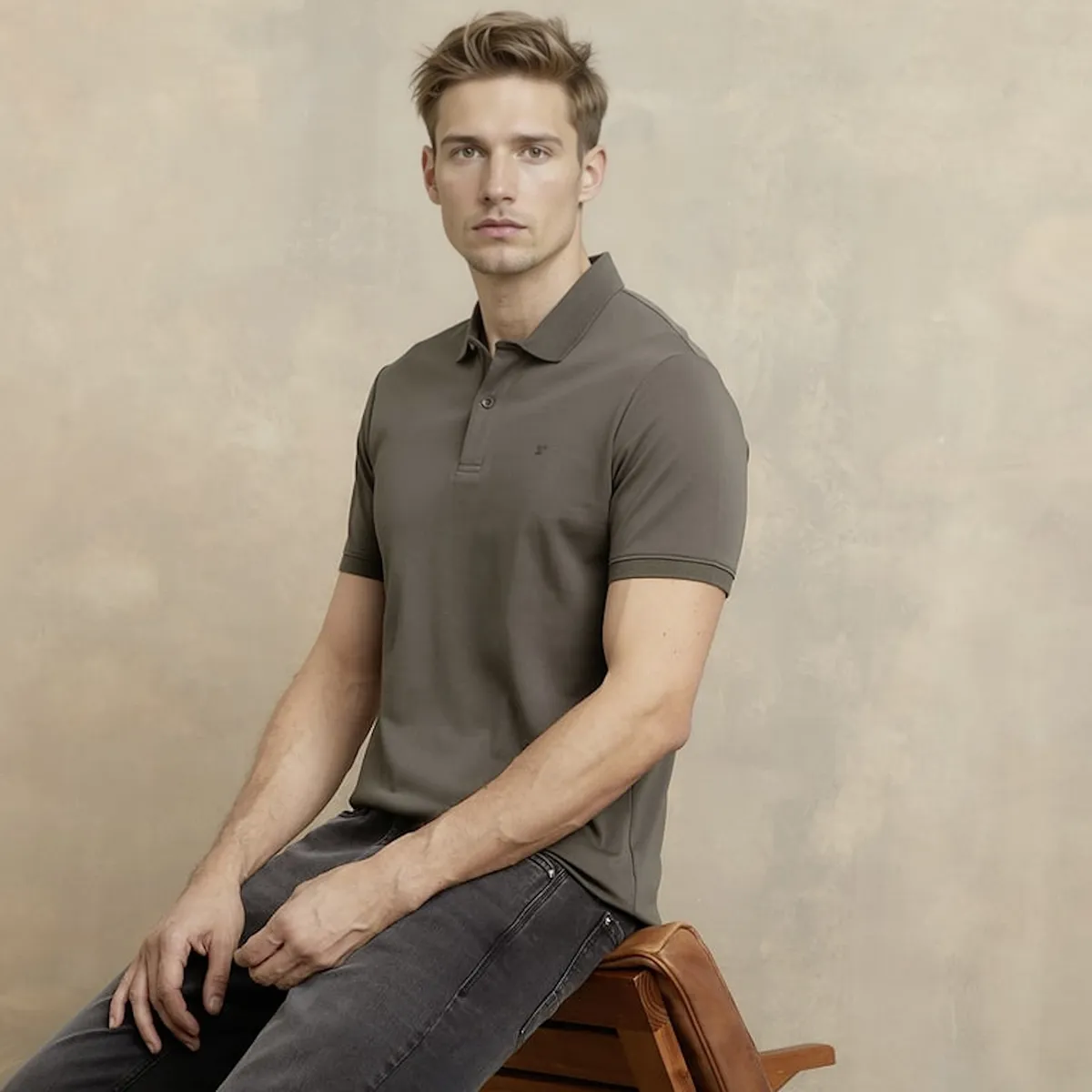 WOLF&HANK - Polera Manga Corta Cuello Polo Algodón Hombre Wolf&Hank