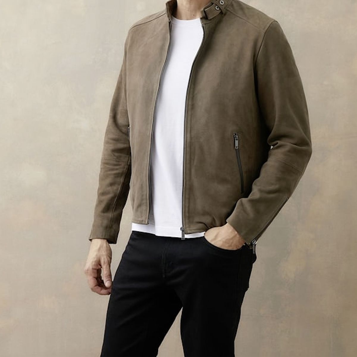 WOLF&HANK - Chaqueta De Cuero Hombre Wolf&Hank