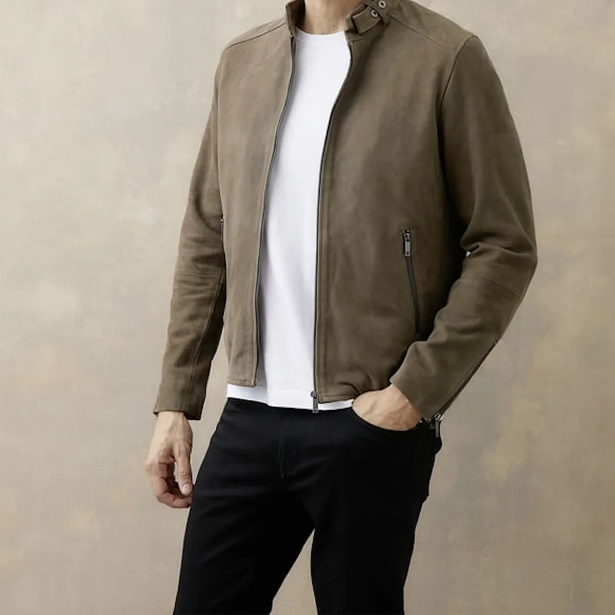 WOLF&HANK - Chaqueta De Cuero Hombre Wolf&Hank