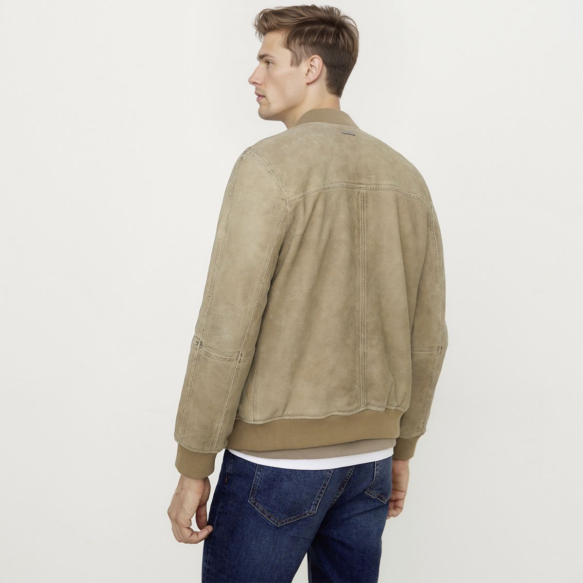 WOLF&HANK - Chaqueta De Cuero Hombre Wolf&Hank