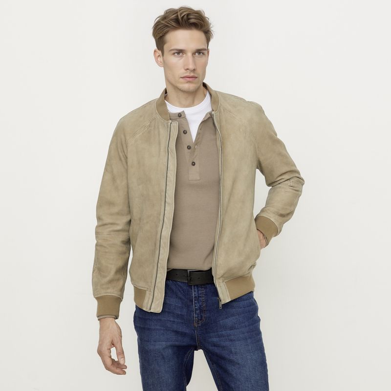 WOLF&HANK - Chaqueta De Cuero Hombre Wolf&Hank
