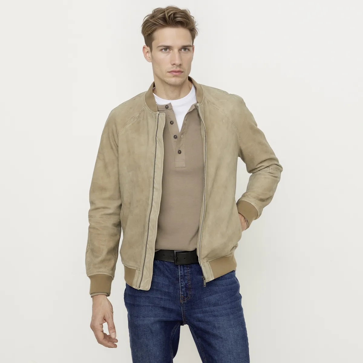 WOLF&HANK - Chaqueta De Cuero Hombre Wolf&Hank