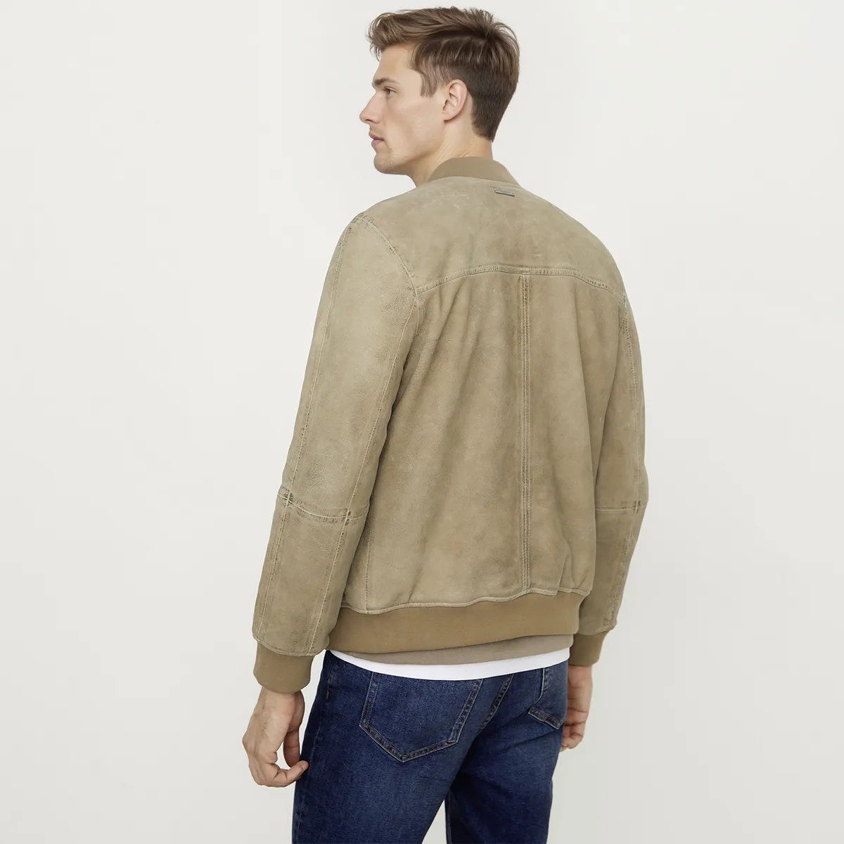 WOLF&HANK - Chaqueta De Cuero Hombre Wolf&Hank