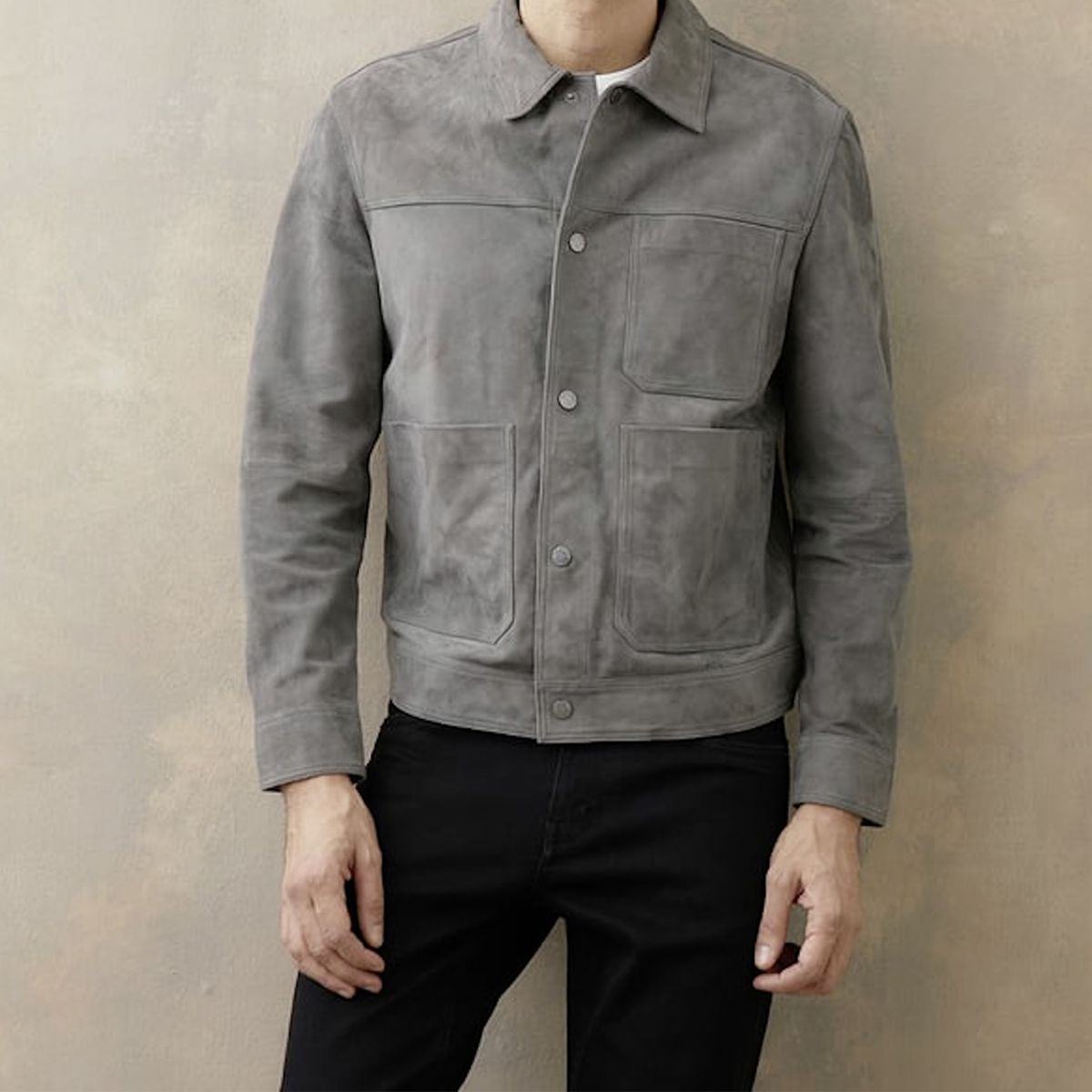 WOLF&HANK - Chaqueta De Cuero Hombre Wolf&Hank