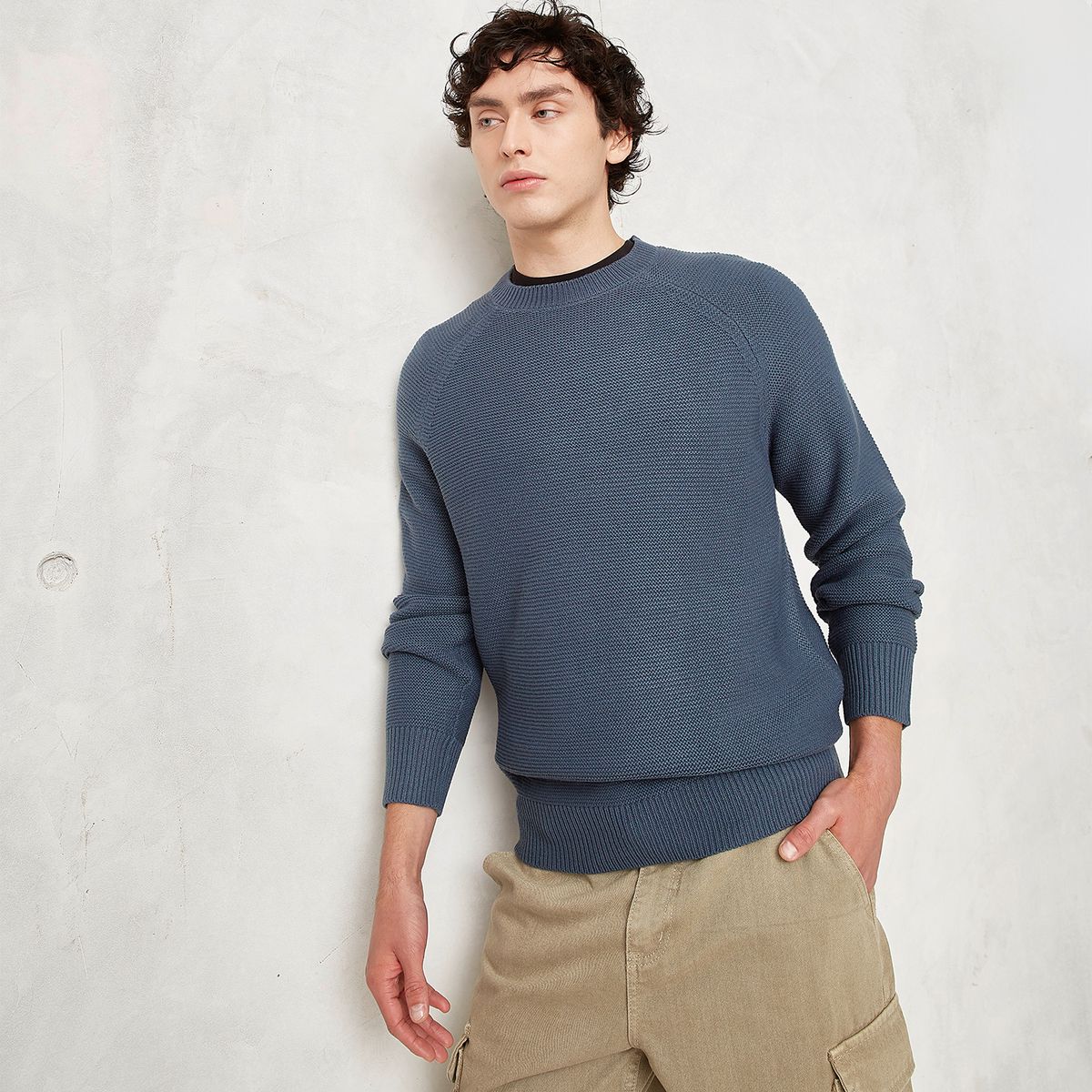 BEARCLIFF - Sweater Manga Larga Hombre Bearcliff