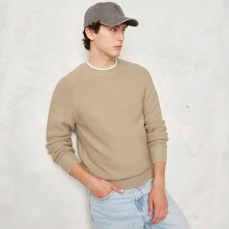 BEARCLIFF - Sweater Manga Larga Hombre Bearcliff