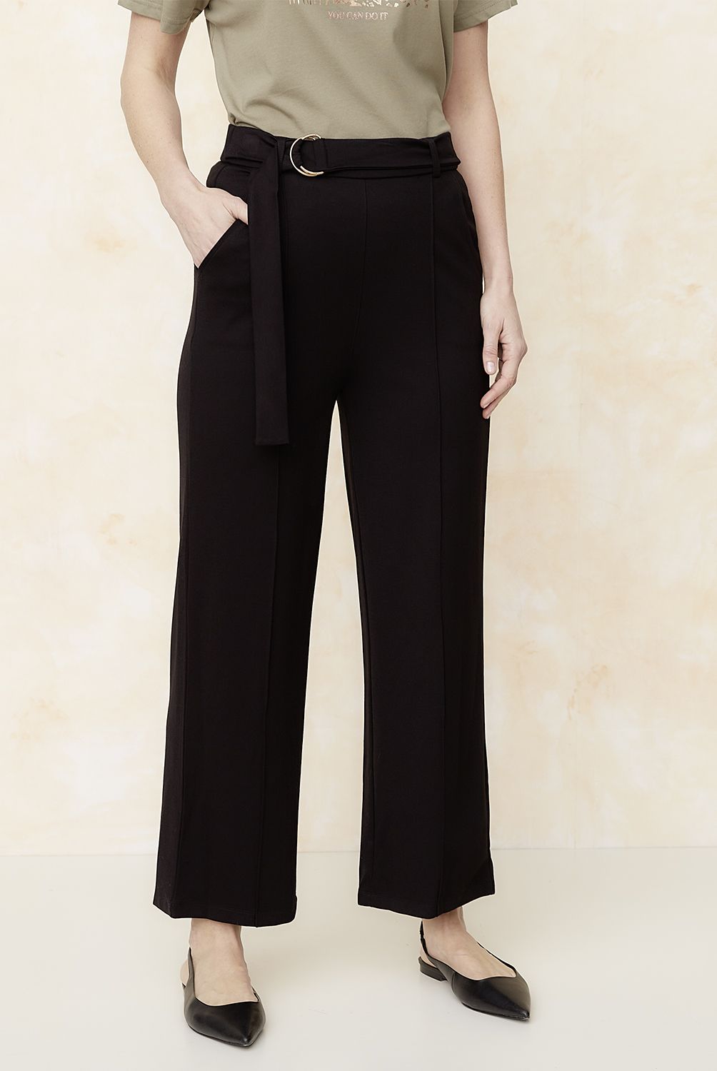 S COCCI - Pantalón Recto Tiro Medio Mujer S Cocci