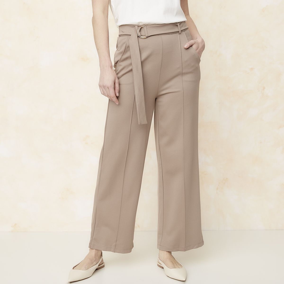 S COCCI - Pantalón Recto Tiro Medio Mujer S Cocci