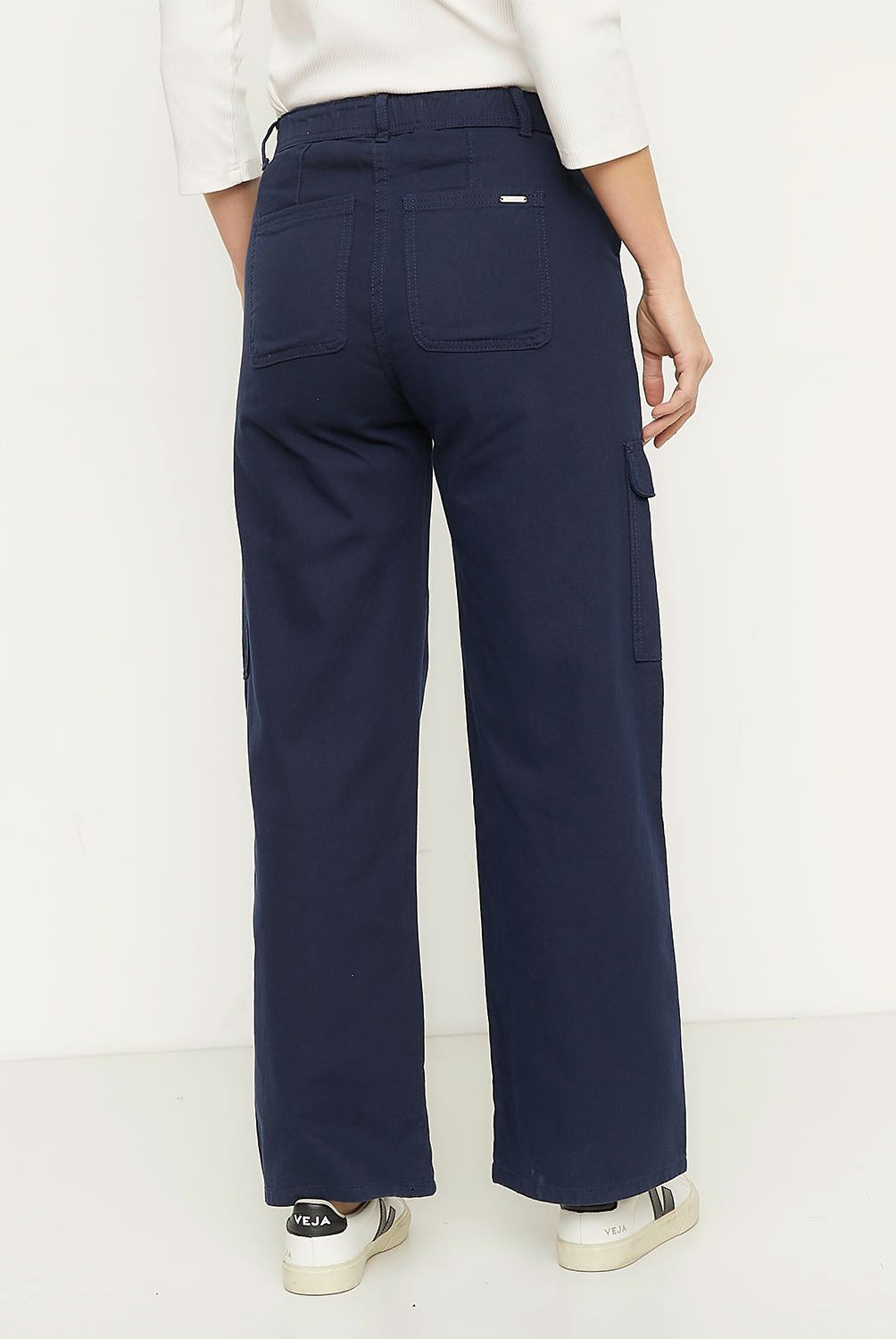 NEWPORT - Pantalón Cargo Tiro Alto Mujer Newport
