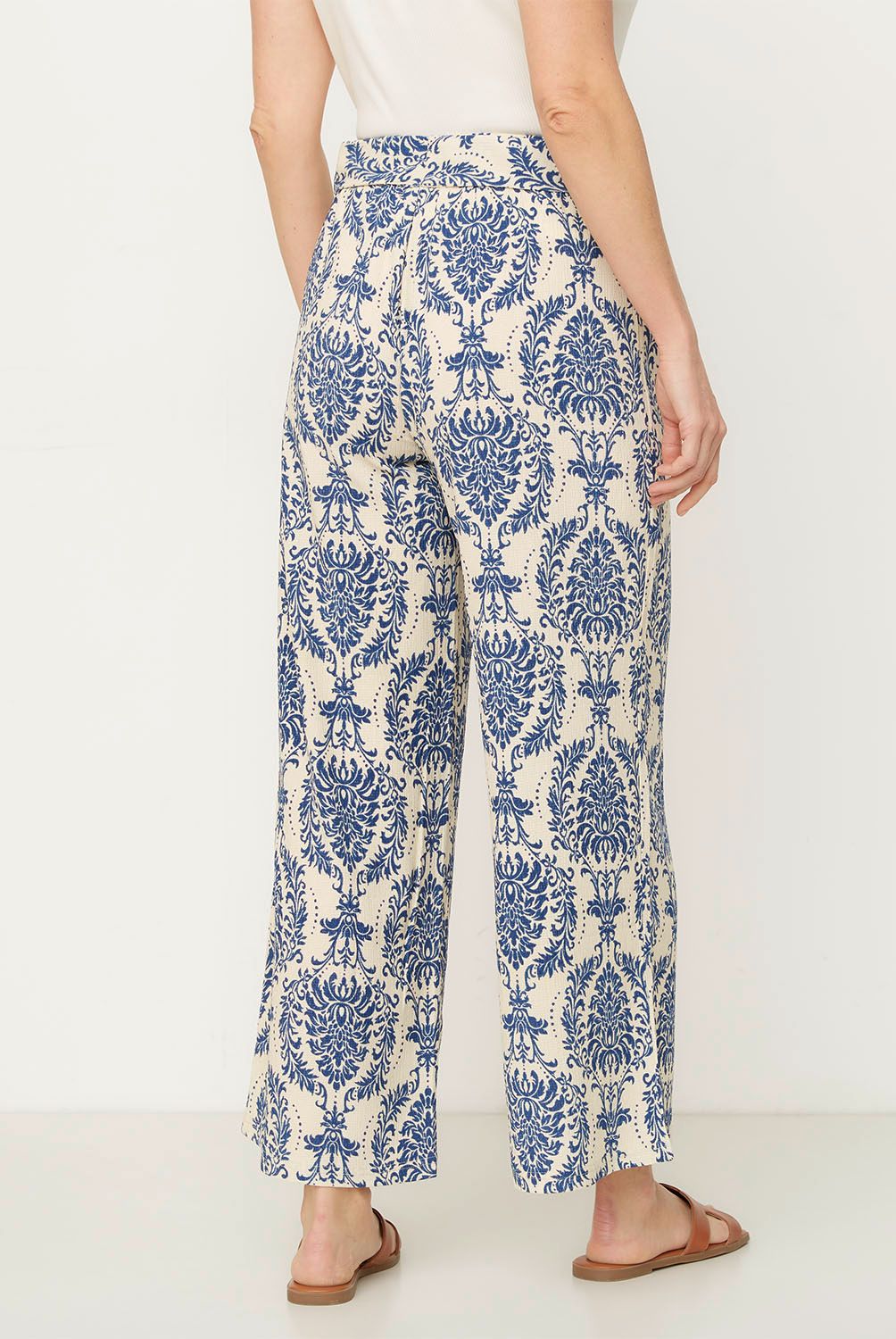 NEWPORT - Pantalón Culotte Tiro Alto Mujer Newport