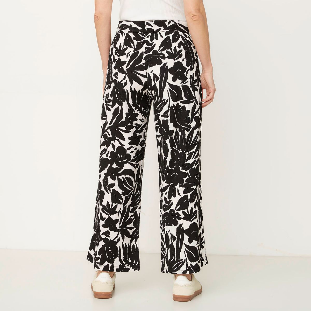 NEWPORT - Pantalón Culotte Tiro Alto Fit Flare Mujer Newport