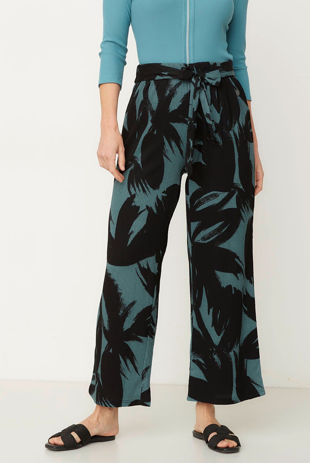 NEWPORT - Pantalón Culotte Tiro Alto Mujer Newport