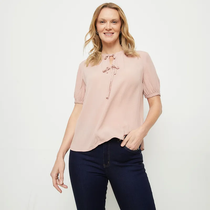 NEWPORT - Blusa Manga Corta Mujer Newport
