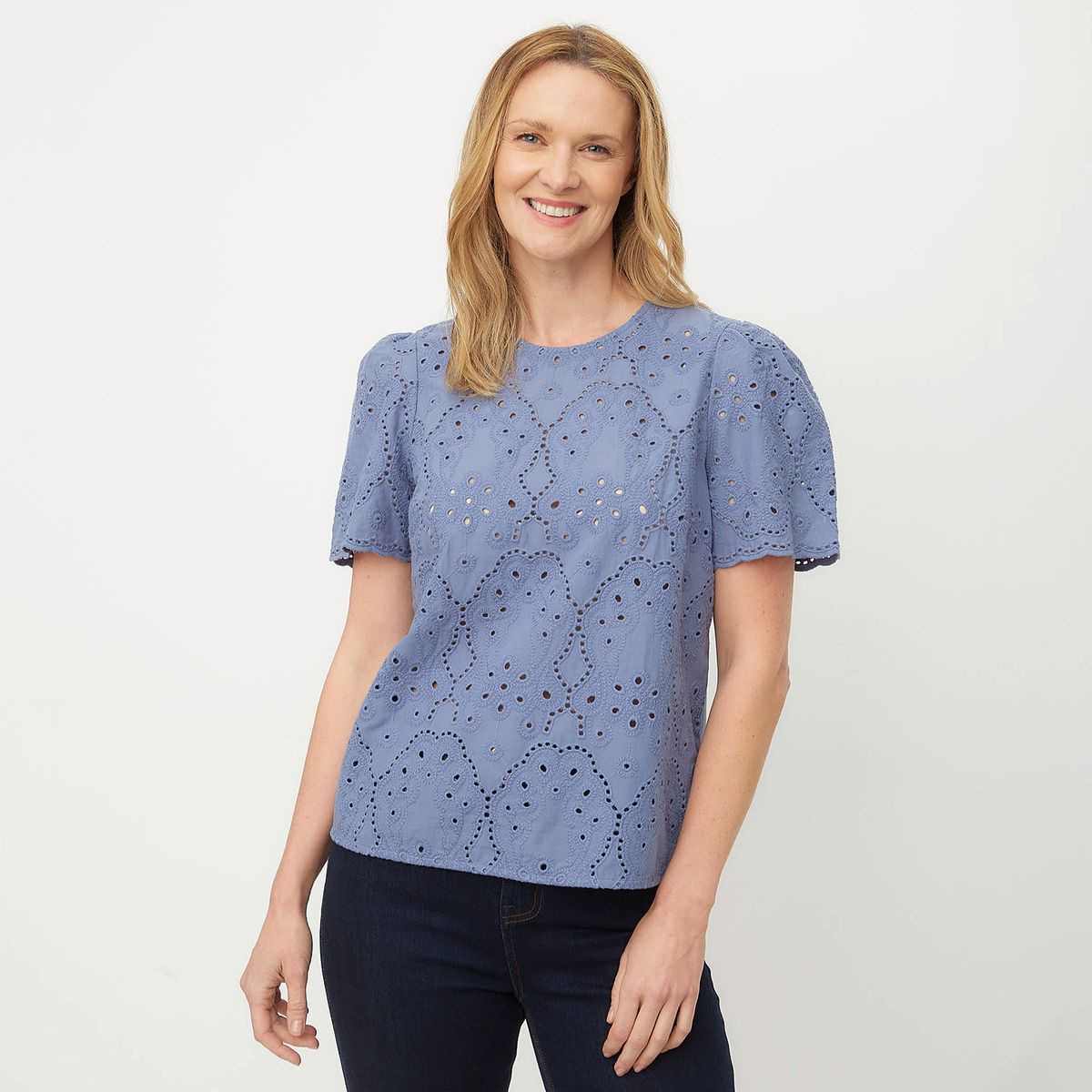 NEWPORT - Polera Manga Corta Algodón Mujer Newport