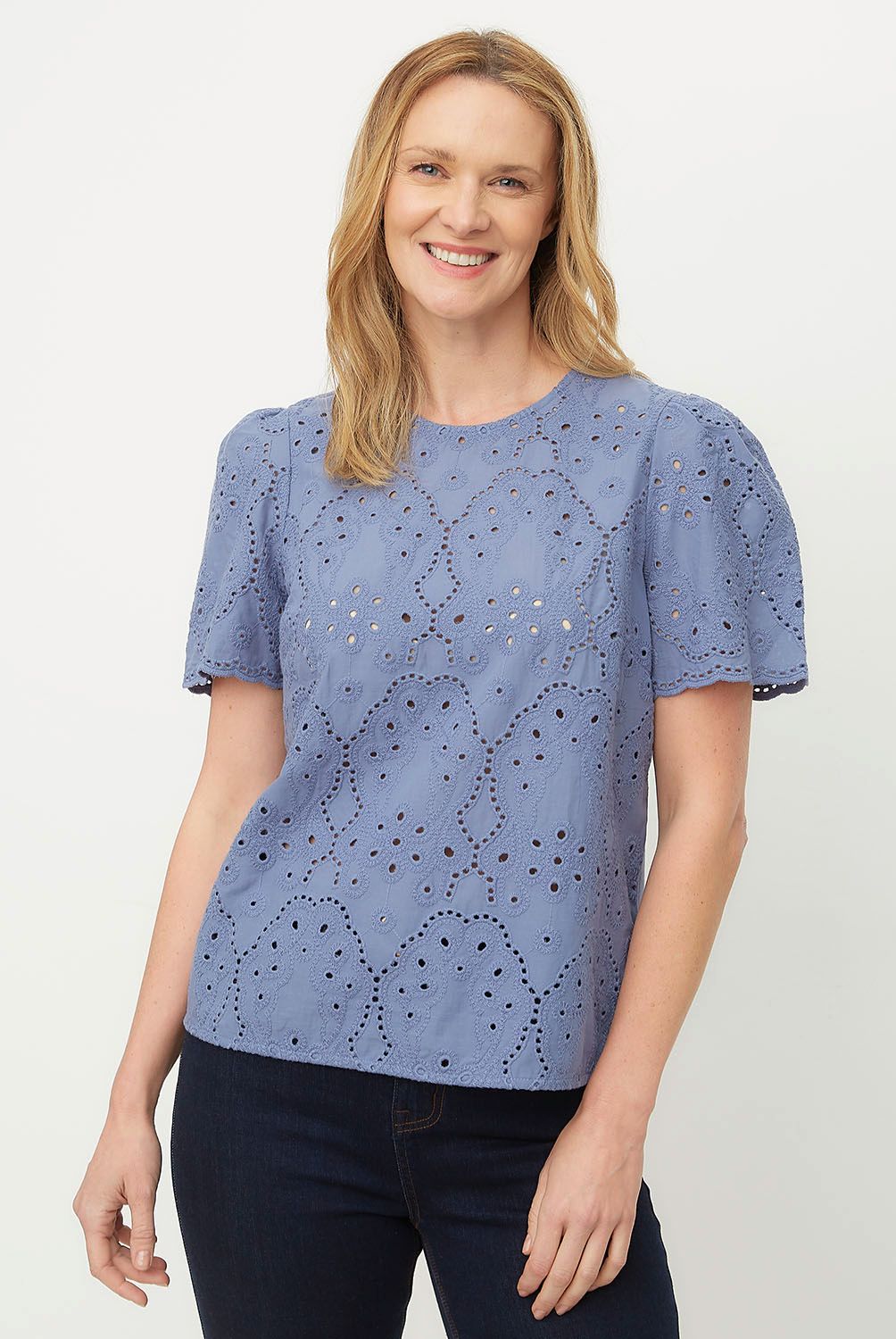 NEWPORT - Polera Manga Corta Algodón Mujer Newport