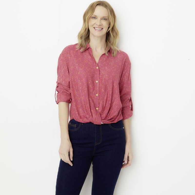 NEWPORT - Blusa Manga Larga Mujer Newport