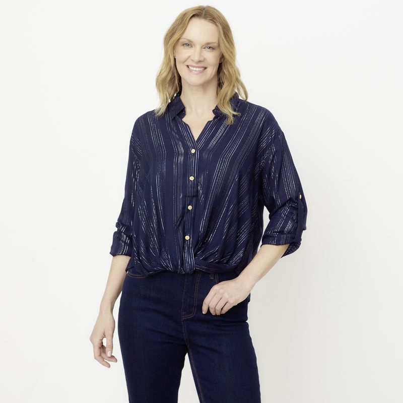 NEWPORT - Blusa Manga Larga Mujer Newport