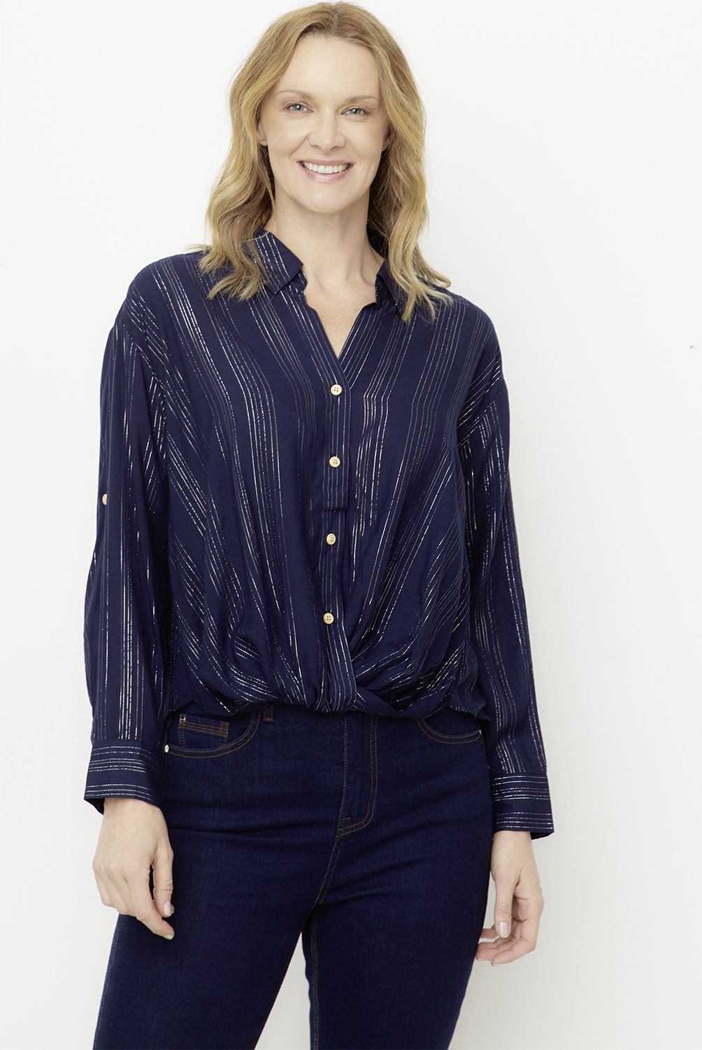 NEWPORT - Blusa Manga Larga Mujer Newport