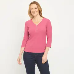 NEWPORT - Polera Manga Larga Algodón Mujer