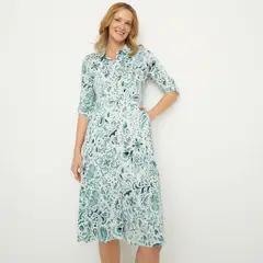 NEWPORT - Vestido Midi Algodón Mujer
