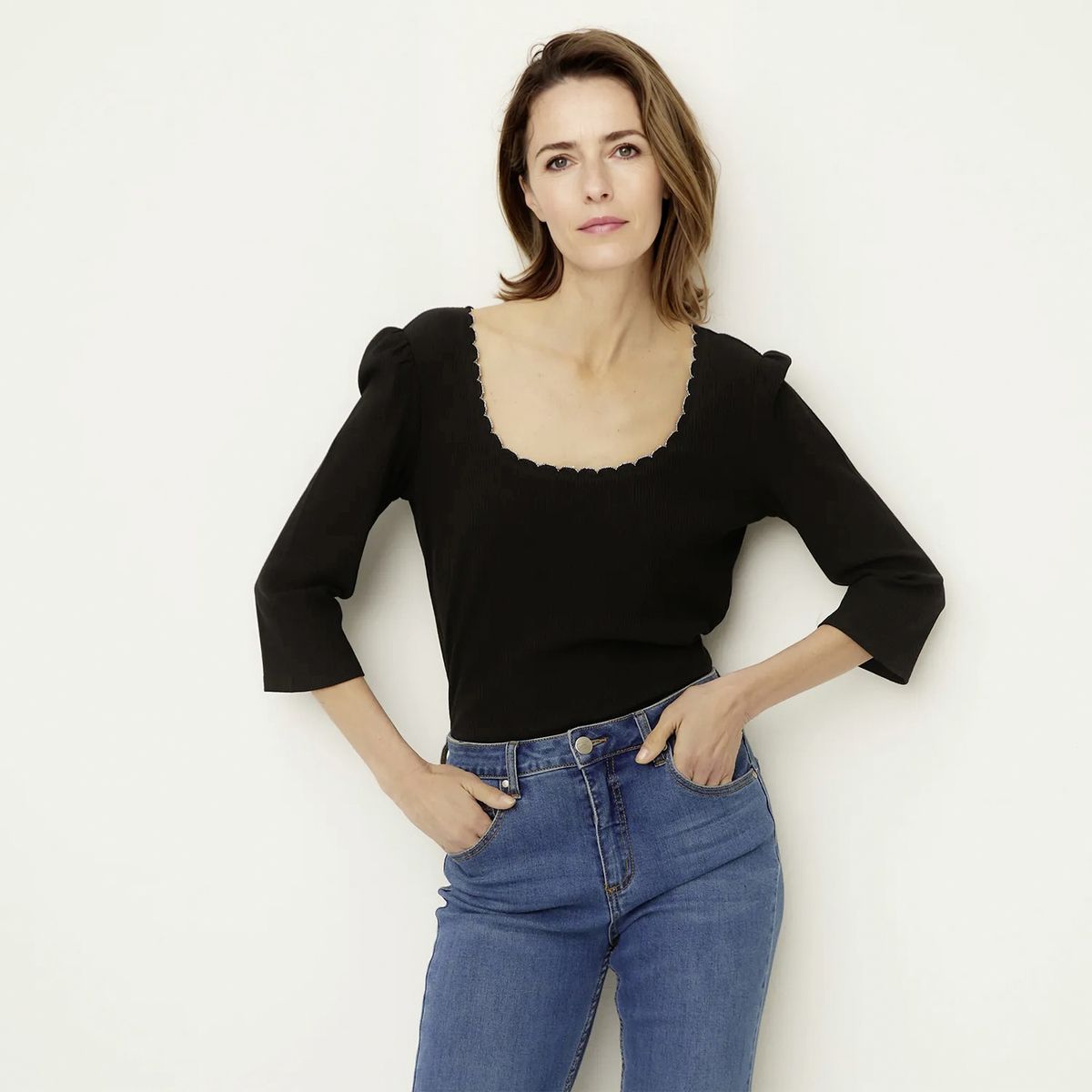 NEWPORT - Polera Manga Corta Algodón Mujer Newport