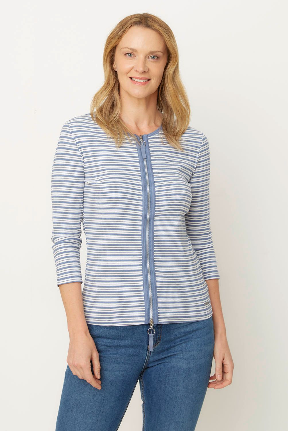 NEWPORT - Polera Manga Larga Algodón Mujer Newport
