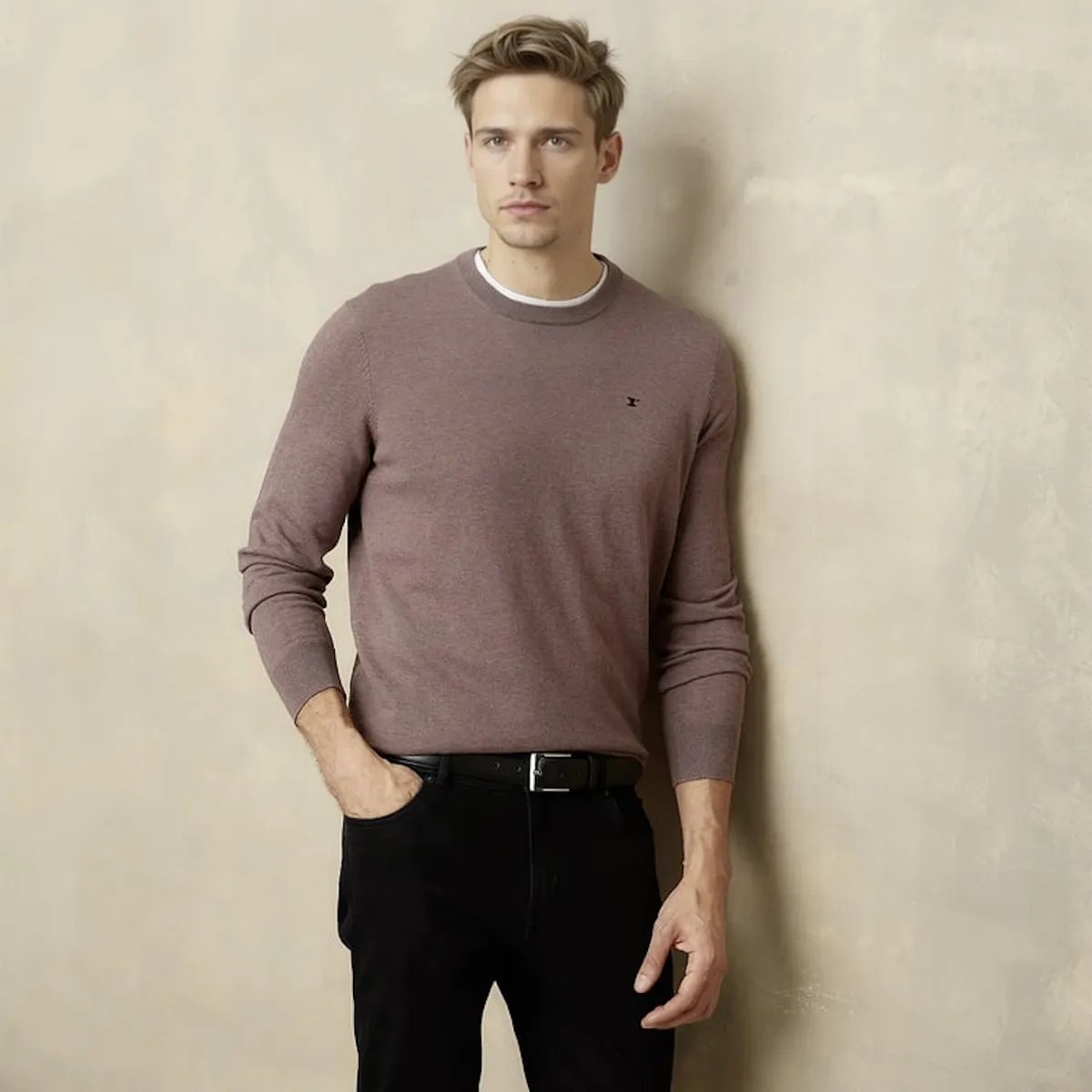 WOLF&HANK - Sweater Algodón Cuello Redondo Wolf&Hank Hombre Regular Fit