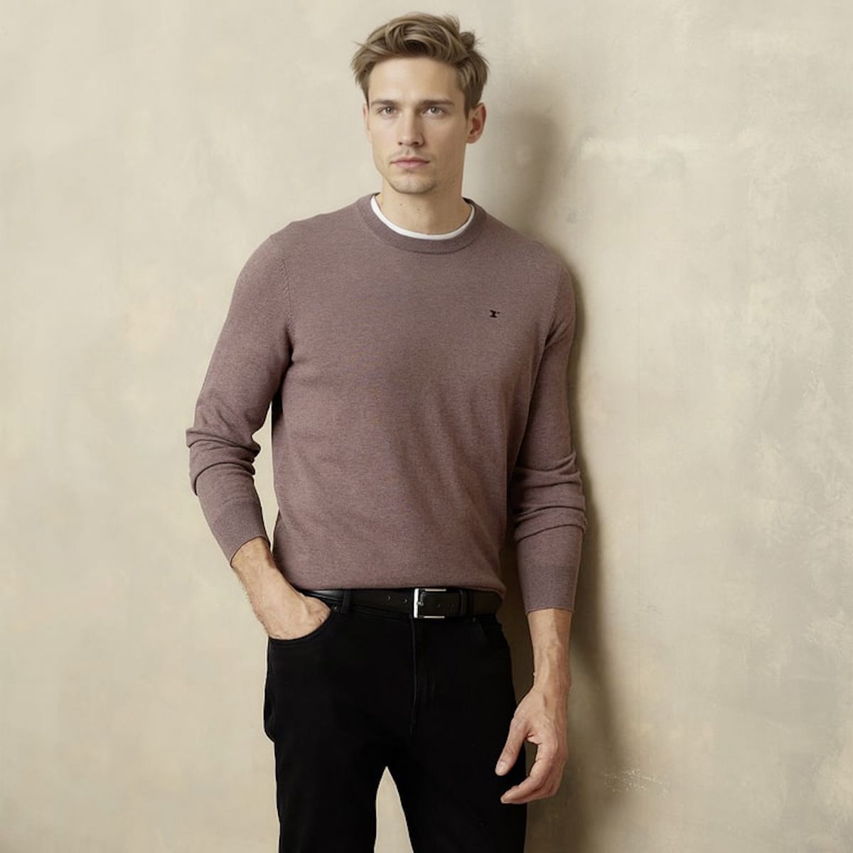 WOLF&HANK - Sweater Algodón Cuello Redondo Wolf&Hank Hombre Regular Fit