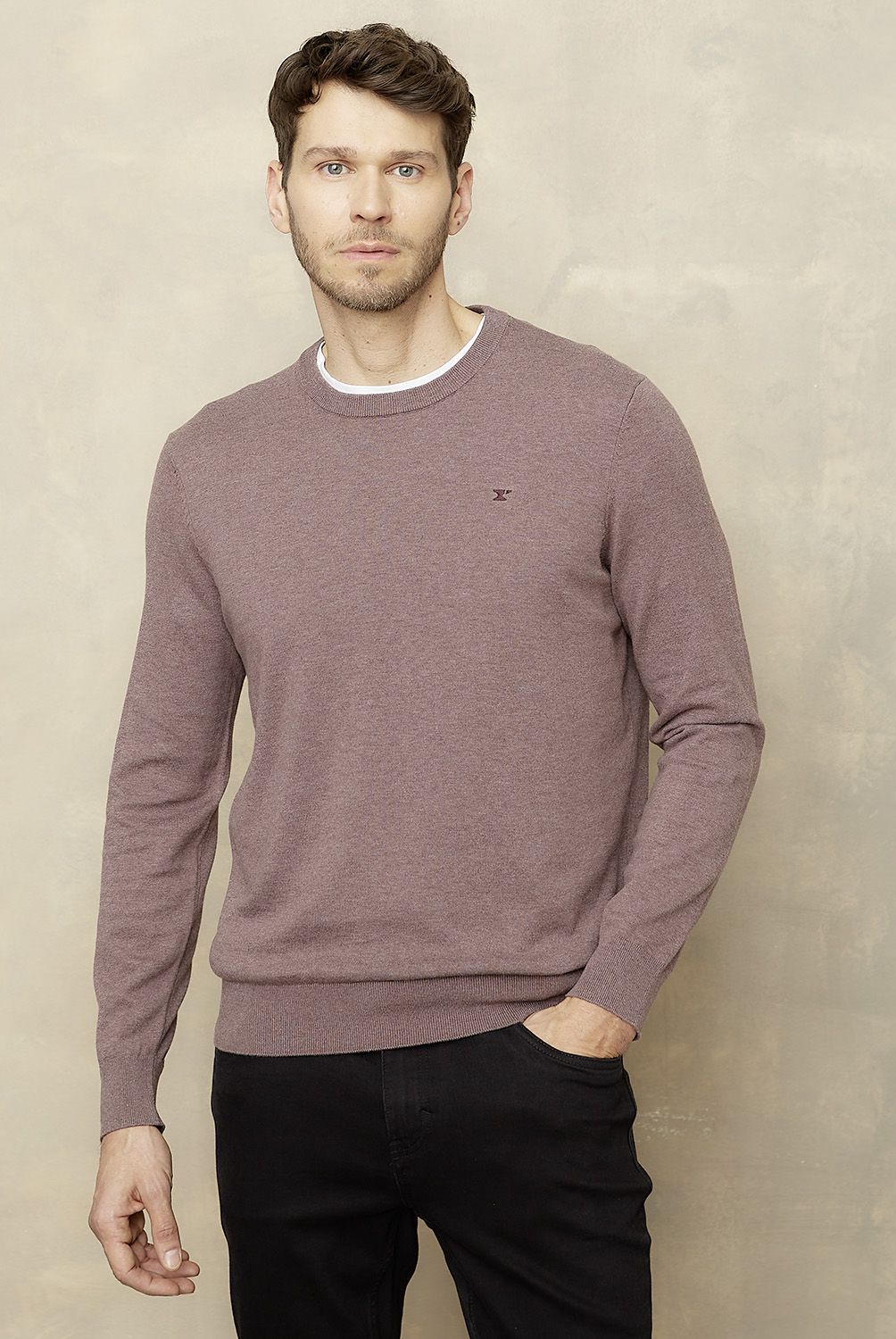 WOLF&HANK - Sweater Algodón Cuello Redondo Wolf&Hank Hombre Regular Fit