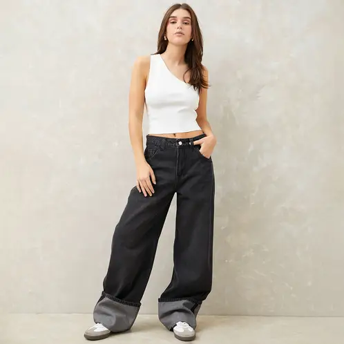 SYBILLA - Jeans Tiro Bajo Mujer
