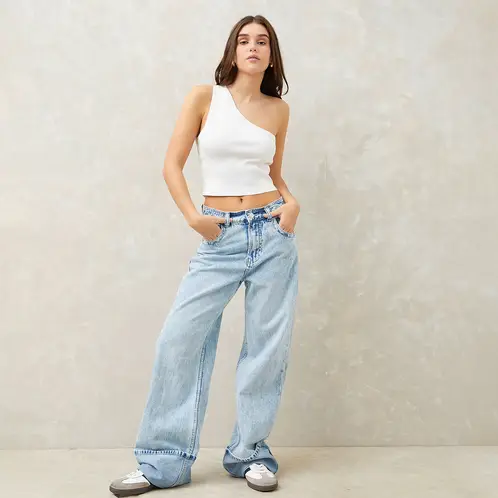 SYBILLA - Jeans Tiro Bajo Mujer