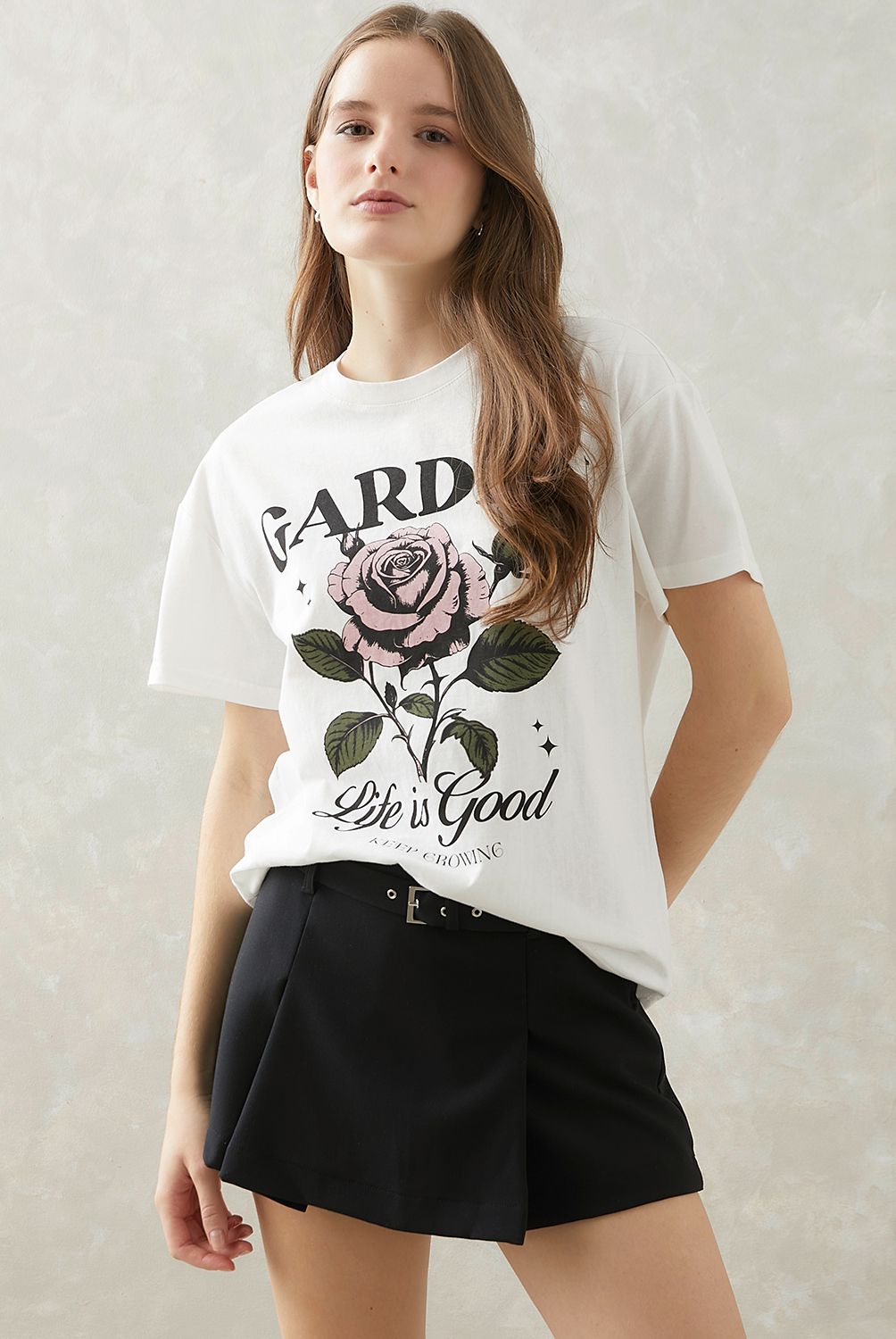 SYBILLA - Polera Manga Corta Algodón Orgánico Mujer Sybilla