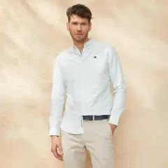 CASCAIS - Camisa Casual Manga Larga Algodón Hombre