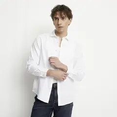 BASEMENT - Camisa Casual Manga Larga Hombre