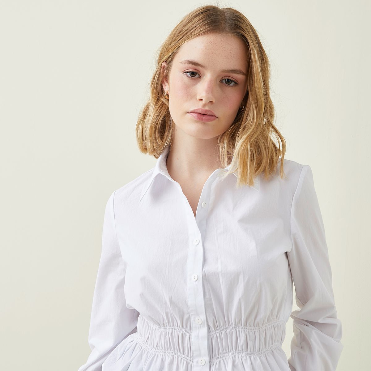 SYBILLA - Blusas Manga Larga Algodón Mujer Sybilla